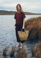 Cyme Tote - Textured Smoky Olive